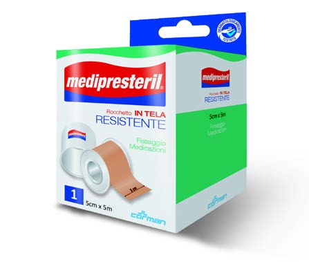 CEROTTO IN ROCCHETTO MEDIPRESTERIL IN TELA RESISTENTE 5X500CM - farmachicca