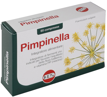 PIMPINELLA INTEGRATORE ALIMENTARE PER APPARATO DIGERENTE 60 COMPRESSE SCATOLA 48 G - farmachicca