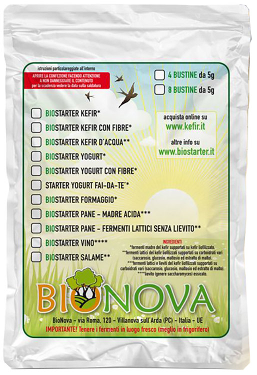 BIOSTARTER PER KEFIR D'ACQUA - farmachicca