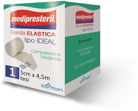 BENDA ELASTICA ORLATA IDEAL MEDIPRESTERIL CM5X450 - farmachicca