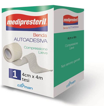 BENDA ADESIVA MEDIPRESTERIL 4X400CM - farmachicca