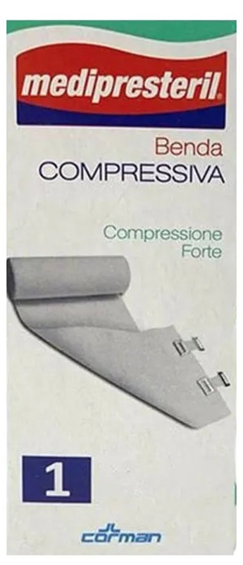 BENDA ELASTICA MEDIPRESTERIL COMPRESSIONE FORTE 10X450CM - farmachicca