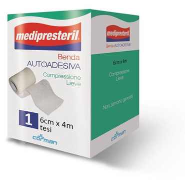 BENDA ADESIVA MEDIPRESTERIL 6X400CM - farmachicca