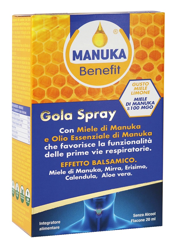 MANUKA BENEFIT GOLA SPRAY 20 ML - farmachicca