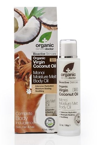DR ORGANIC COCONUT OIL COCCO MONOI MOISTURE MELT BODY OIL OLIO CORPO 100 ML - farmachicca