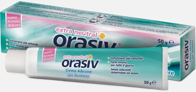 ORASIV EXTRA CREMA NEUTRAL ADESIVA PER PROTESI DENTARIA 50 G - farmachicca
