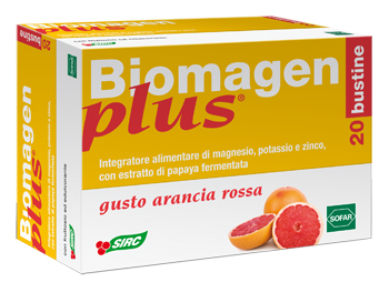 BIOMAGEN PLUS ARANCIA ROSSA 20 BUSTE ASTUCCIO 100 G - farmachicca
