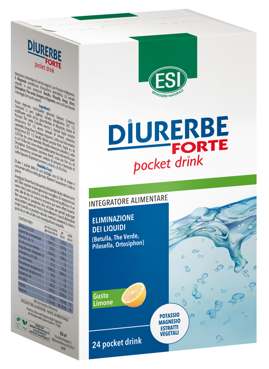 ESI DIURERBE FORTE POCKET DRINK LIMONE 24 X 20 ML - farmachicca