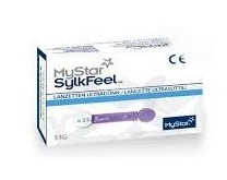 LANCETTE PUNGIDITO MYSTAR SYLKFEEL LANCETS 33 GAUGE 25 PEZZI - farmachicca