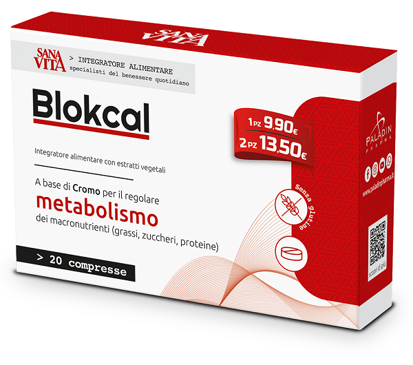 SANAVITA BLOKCAL 20 COMPRESSE - farmachicca