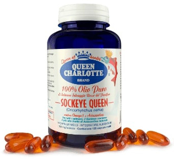 OLIO PURO SALMONE SELVAGGIO ROSSO 120 CAPSULE - farmachicca