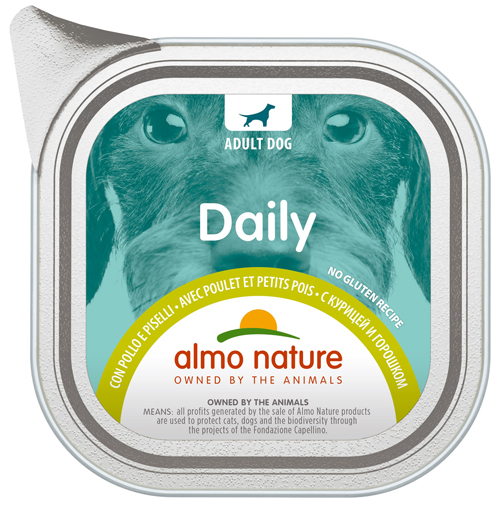 DAILY MENU DOGS CON POLLO E PISELLI 100 G - farmachicca