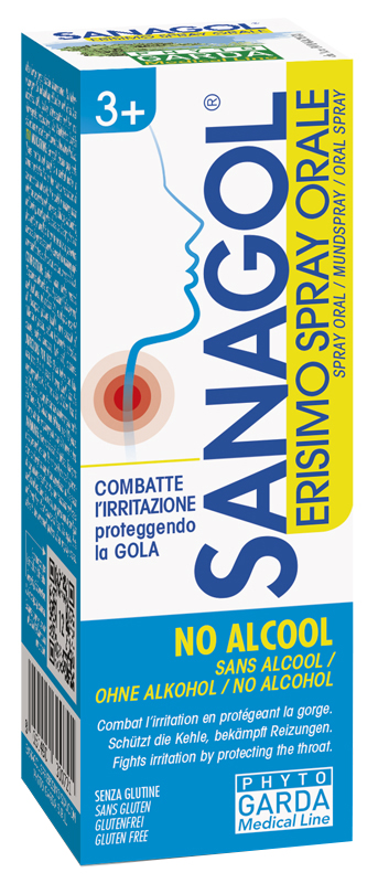 SANAGOL SPRAY ERISIMO SENZA ALCOOL 20 ML - farmachicca