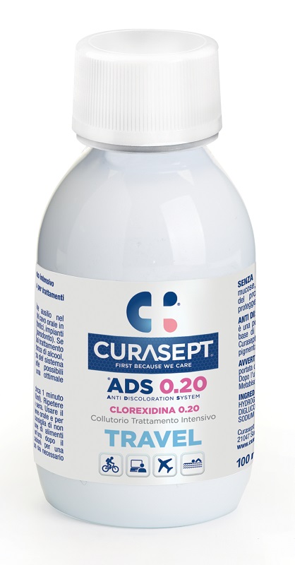 CURASEPT COLLUTORIO 0,20 ADS TRAVEL 100 ML - farmachicca