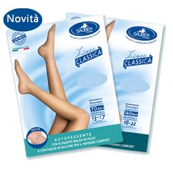 SAUBER CALZA AUTOREGGENTE 70 DENARI MAGLIA MICRORETE NEUTRO BEIGE 3 LINEA CLASSICA - farmachicca