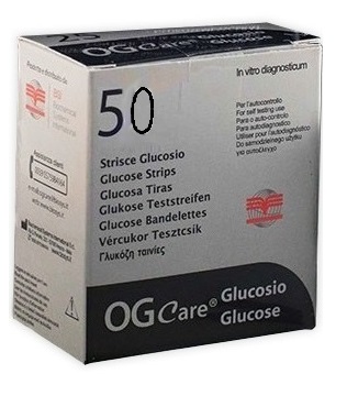 STRISCE MISURAZIONE GLICEMIA OGCARE 50 PEZZI - farmachicca