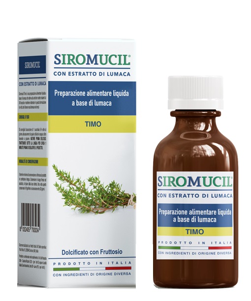 SIROMUCIL PREPARATO ALIMENTARE CON ESTRATTO DI LUMACA AL TIMO 150 ML - farmachicca