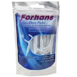 FORHANS ARCHETTI INTERDENTALI FLOSS PICKS 36PZ - farmachicca
