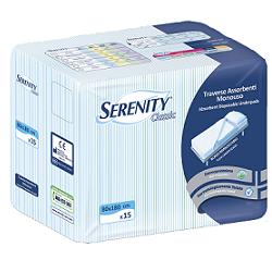 TRAVERSA SALVAMATERASSO PER INCONTINENZA SERENITY CLASSIC ALOE 80X180CM 15 PEZZI FARMABILITY - farmachicca