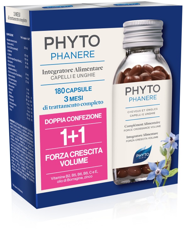 PHYTO PARIS PHYTOPHANERE INTEGRATORE ALIMENTARE CAPELLI/UNGHIE 90+90 CAPSULE - farmachicca