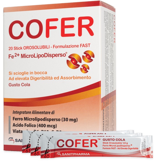 COFER 20 STICK OROSOLUBILI GUSTO COLA - farmachicca