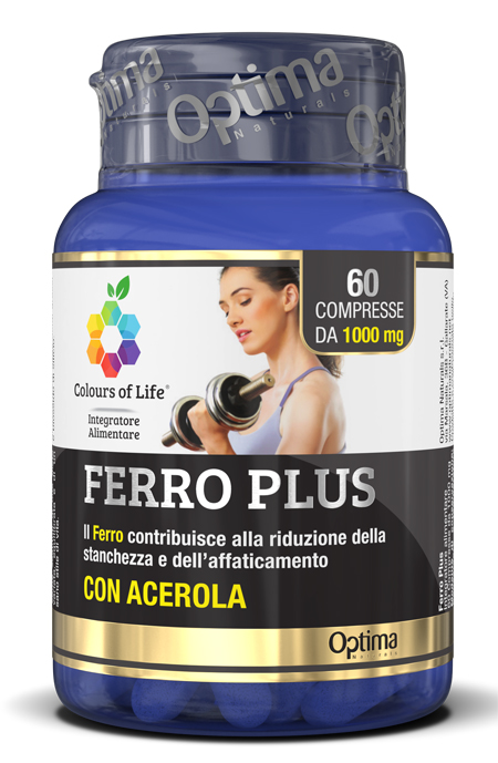 COLOURS OF LIFE FERRO PLUS 60 COMPRESSE 1000 MG - farmachicca