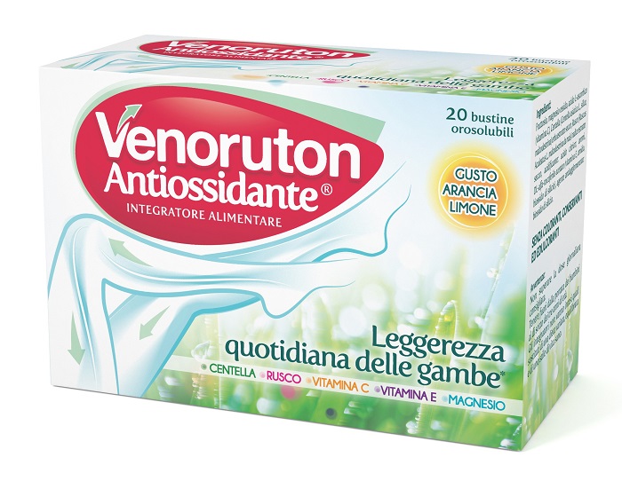 VENORUTON ANTIOSSIDANTE 20 BUSTINE OROSOLUBILI MONODOSE - farmachicca