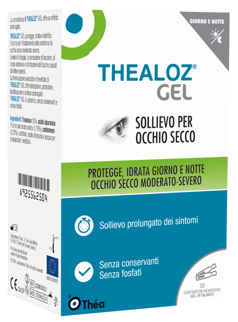 THEALOZ GEL OFTALMICO 30 CONTENITORI MONODOSE 0,4 G - farmachicca