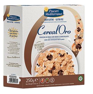 PIACERI MEDITERRANEI CEREALORO FIOCCHI RISO MAIS E CIOCCOLATO 250 G - farmachicca