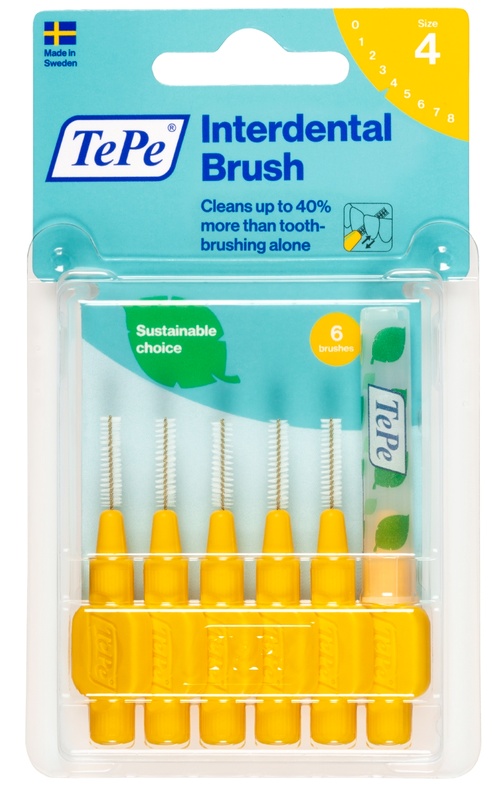 TEPE SCOVOLINO GIALLO 0,7 MM 6 PEZZI - farmachicca