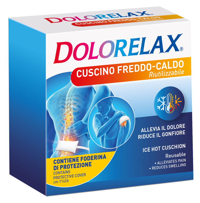ICE HOT DOLORELAX CUSCINO RIUTILIZZABILE 11X26 CM 2 PEZZI - farmachicca