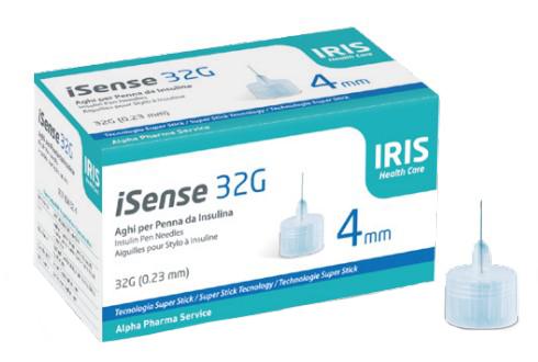 I SENSE AGO PER INSULINA GAUGE 32 4 MM 100 PEZZI - farmachicca
