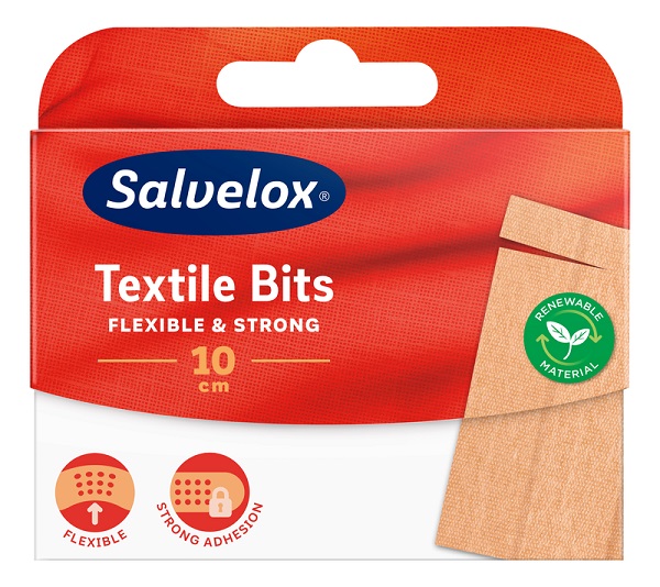 CEROTTO SALVELOX TEXTILE BITS 12X10 CM 10 PEZZI - farmachicca