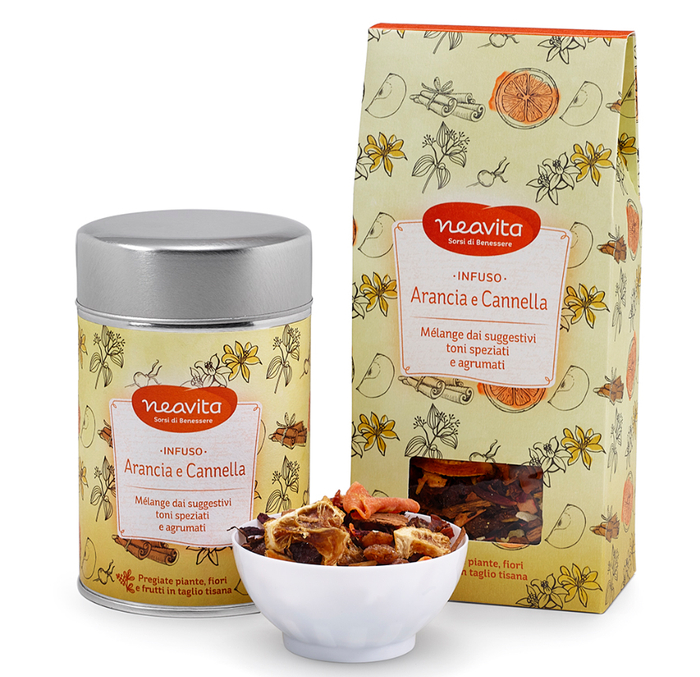 NEAVITA RICARICA INFUSO ARANCIA CANNELLA 100 G - farmachicca