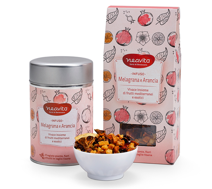 NEAVITA RICARICA INFUSO MELAGRANA ARANCIA 100 G - farmachicca
