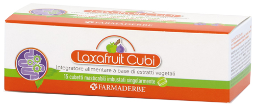 LAXAFRUIT 15 CUBETTI MASTICABILI 150 G - farmachicca