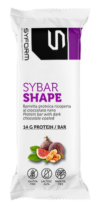 SYBAR SHAPE BARRETTA PROTEICA RICOPERTA FICHI/ARACHIDI 50 G - farmachicca