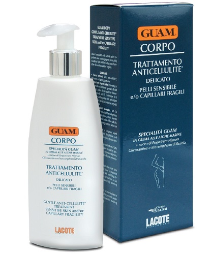 GUAM CREMA CORPO TRATTAMENTO ANTICELLULITE DELICATO PER PELLI SENSIBILI E O CAPILLARI FRAGILI 200 ML - farmachicca