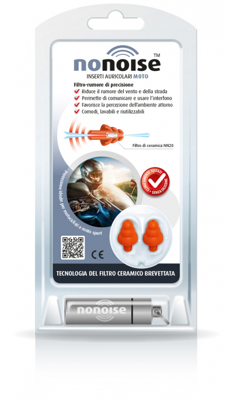 NONOISE MOTO INSERTO AURICOLARE 2 TAPPI - farmachicca