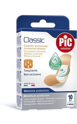 CEROTTO PIC CLASSIC 25X72 MM 10 ANTIBATTERICO 10 PEZZI - farmachicca