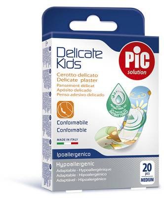 CEROTTO PIC DELICATE KIDS ANTIBATTERICO 20 PEZZI - farmachicca