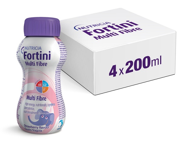 FORTINI MULTI FIBRE GUSTO FRAGOLA 200 ML - farmachicca