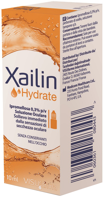 XAILIN HYDRATE GOCCE OCULARI IPROMELLOSA 0,3% FLACONE MULTIDOSE 10 ML - farmachicca