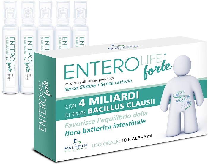 ENTEROLIFE FORTE 4 MILIARDI 10 FIALE DA 5 ML - farmachicca