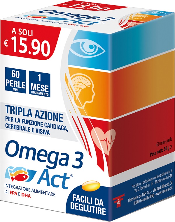 OMEGA 3 ACT 540MG 60 PERLE MINI - farmachicca