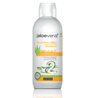 ALOEVERA2 SUCCO PURO D'ALOE DOPPIA CONCENTRAZIONE + ENERTONICI 1 LITRO - farmachicca