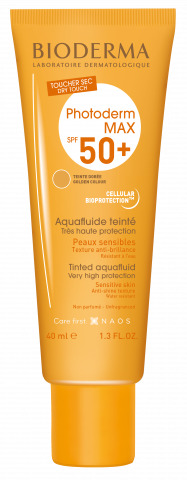 PHOTODERM MAX AQUAFLUIDE TINTED NP FLUIDO SOLARE SPF 50+ UVA 26 40 ML - farmachicca