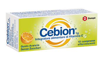 CEBION EFFERVESCENTE VIT C SENZA ZUCCHERO 10 COMPRESSE - farmachicca