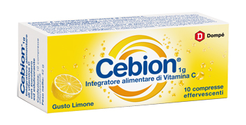 CEBION EFFERVESCENTE VITAMINA C LIMONE 10 COMPRESSE - farmachicca