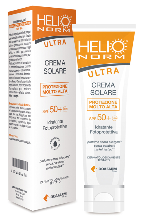 HELIONORM ULTRA CREMA SOLARE SPF 50+ 100 ML - farmachicca